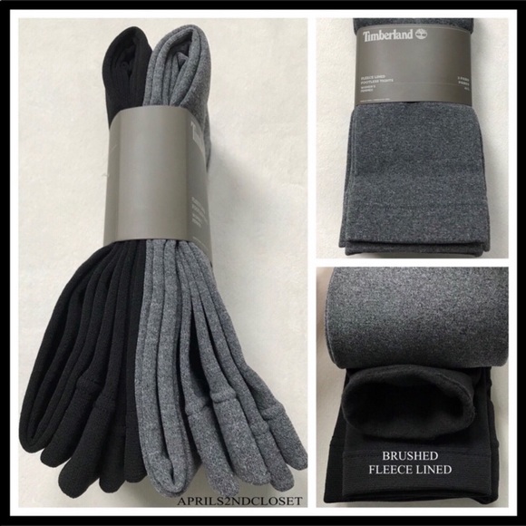 TIMBERLAND 2 FLEECE LINED LEGGINGS TIGHTS A2C - Picture 14 of 16